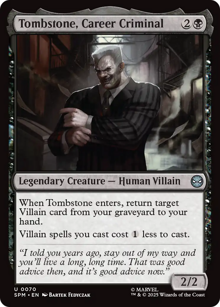 Tombstone, Career Criminal [Marvel's Spider-Man] | Eastridge Sports Cards & Games