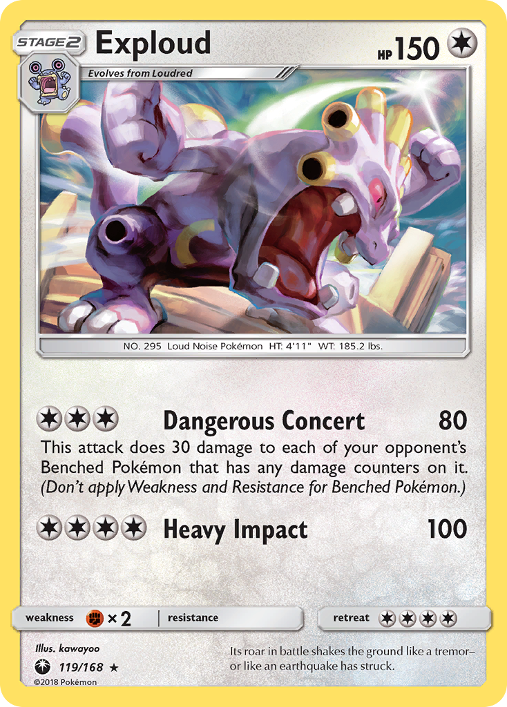 Exploud (119/168) [Sun & Moon: Celestial Storm] | Eastridge Sports Cards & Games