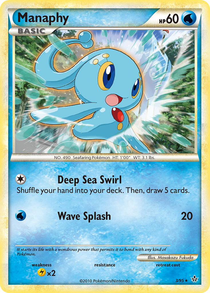 Manaphy (3/95) [HeartGold & SoulSilver: Unleashed] | Eastridge Sports Cards & Games