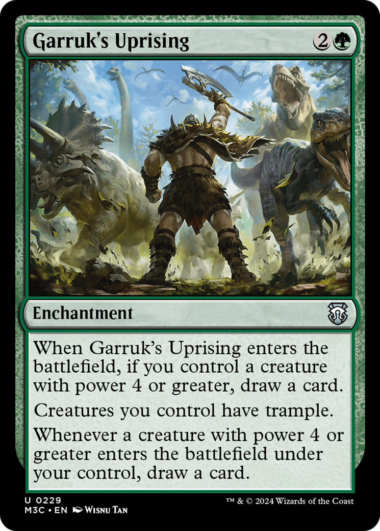 Garruk's Uprising (Ripple Foil) [Modern Horizons 3 Commander] | Eastridge Sports Cards & Games