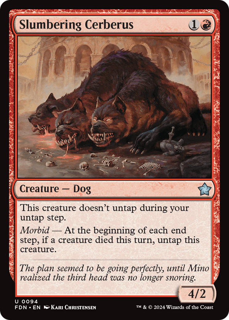 Slumbering Cerberus [Foundations] | Eastridge Sports Cards & Games