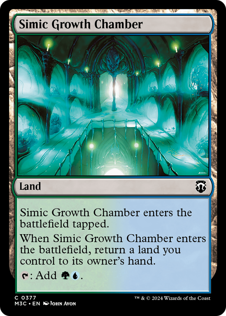 Simic Growth Chamber (Ripple Foil) [Modern Horizons 3 Commander] | Eastridge Sports Cards & Games