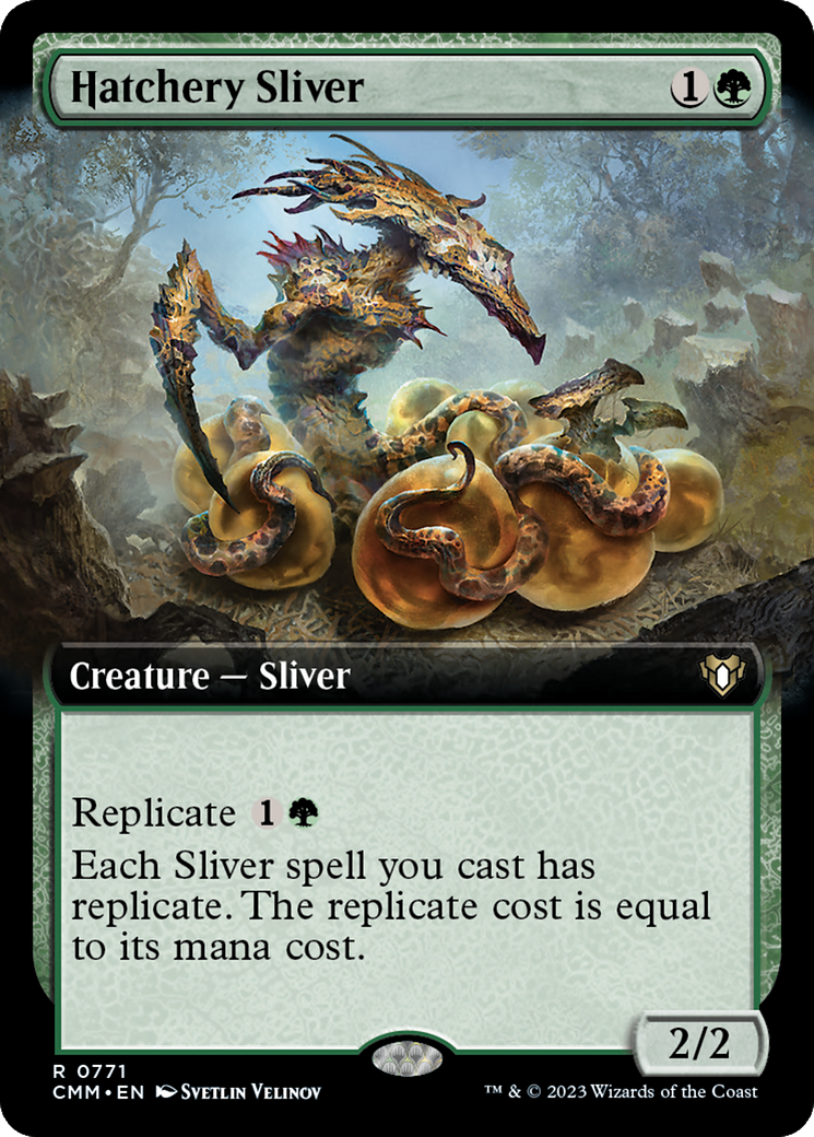 Hatchery Sliver (Extended Art) [Commander Masters] | Eastridge Sports Cards & Games