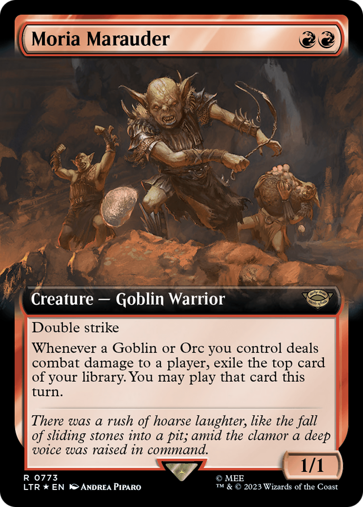Moria Marauder (Extended Art) (Surge Foil) [The Lord of the Rings: Tales of Middle-Earth] | Eastridge Sports Cards & Games