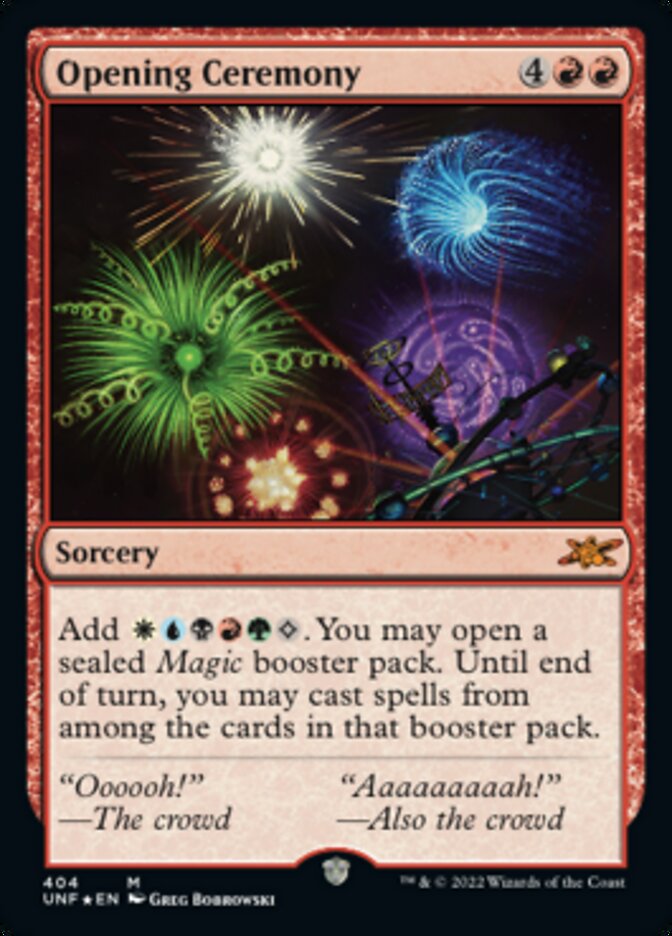 Opening Ceremony (Galaxy Foil) [Unfinity] | Eastridge Sports Cards & Games