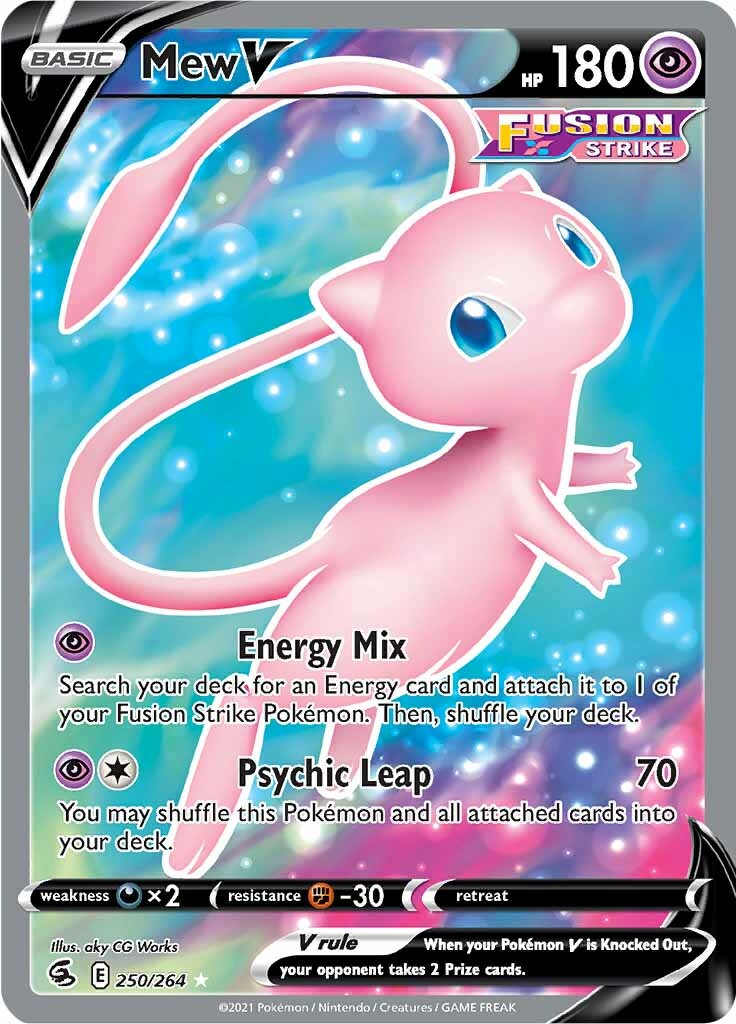 Mew V (250/264) [Sword & Shield: Fusion Strike] | Eastridge Sports Cards & Games