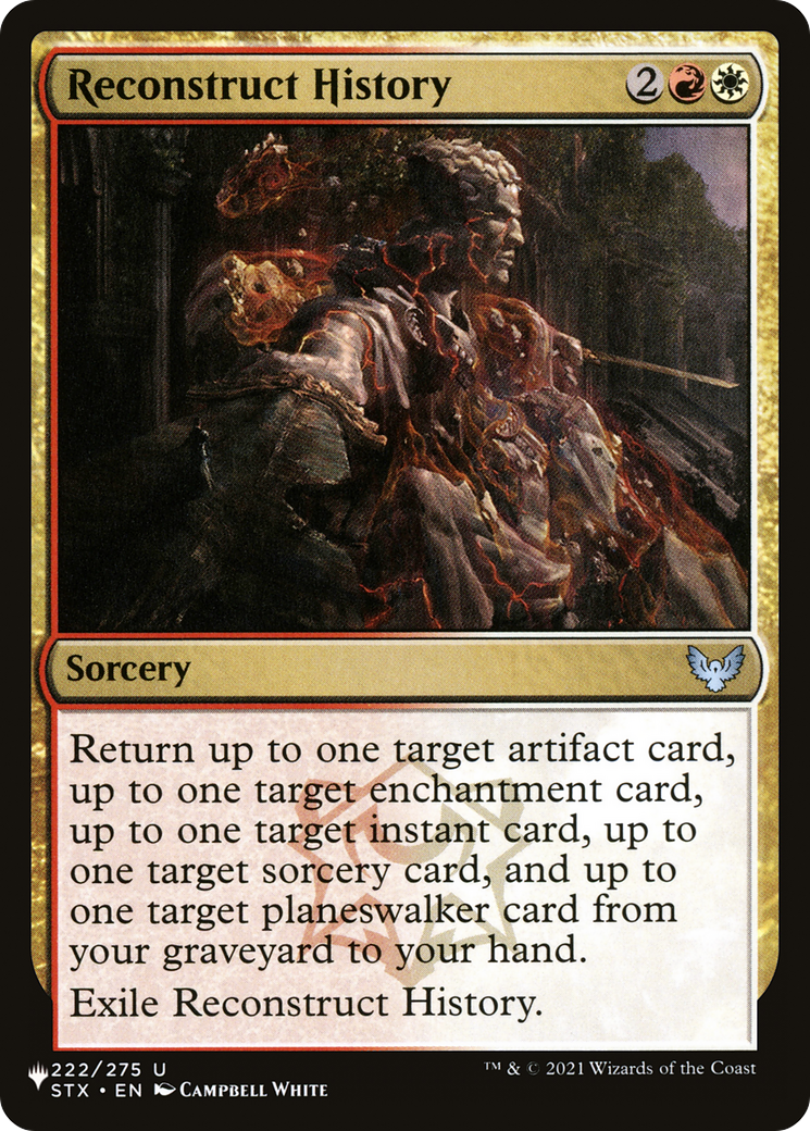 Reconstruct History [The List] | Eastridge Sports Cards & Games