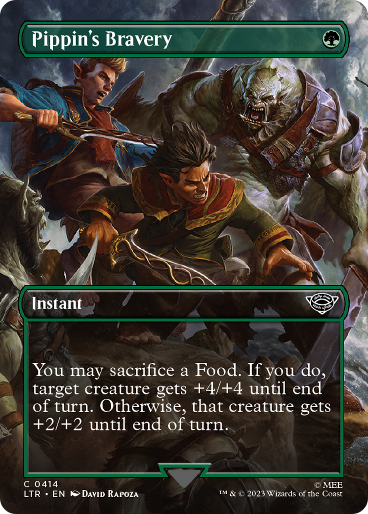 Pippin's Bravery (Borderless Alternate Art) [The Lord of the Rings: Tales of Middle-Earth] | Eastridge Sports Cards & Games