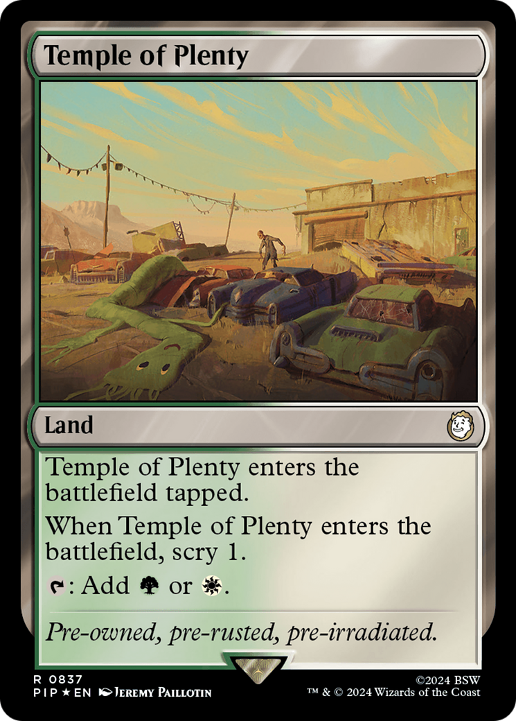 Temple of Plenty (Surge Foil) [Fallout] | Eastridge Sports Cards & Games