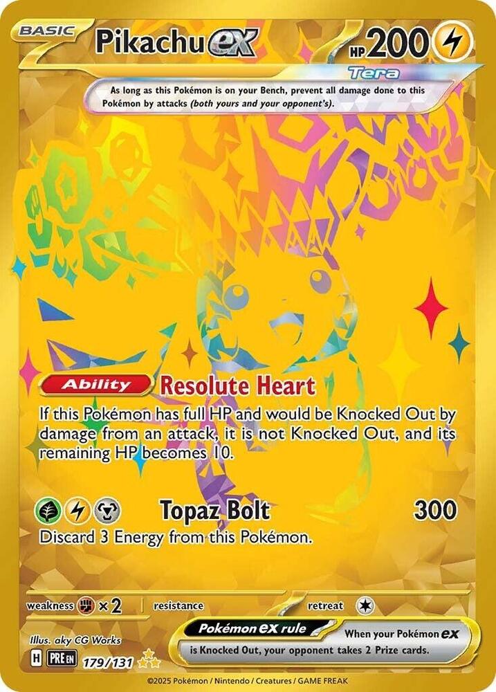 Pikachu ex (179/131) [Scarlet & Violet: Prismatic Evolutions] | Eastridge Sports Cards & Games