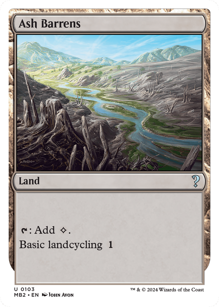 Ash Barrens (White Border) [Mystery Booster 2] | Eastridge Sports Cards & Games