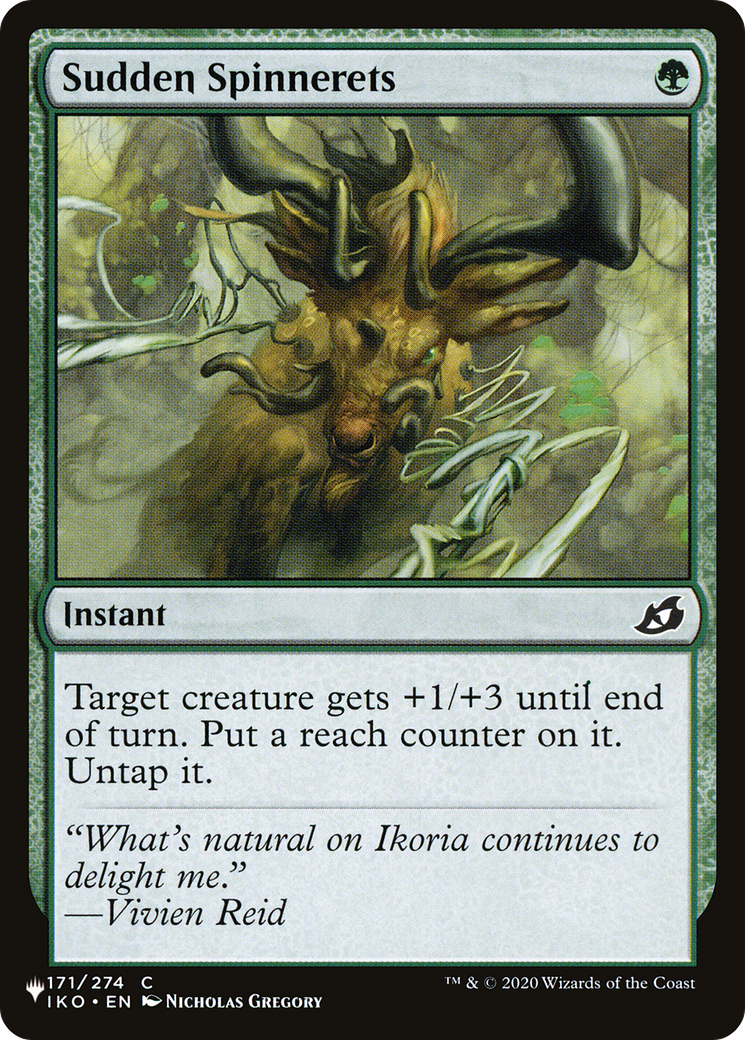 Sudden Spinnerets [The List] | Eastridge Sports Cards & Games