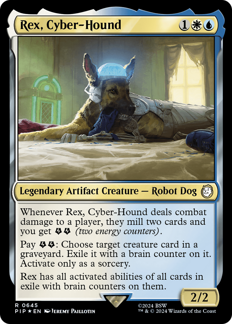 Rex, Cyber-Hound (Surge Foil) [Fallout] | Eastridge Sports Cards & Games