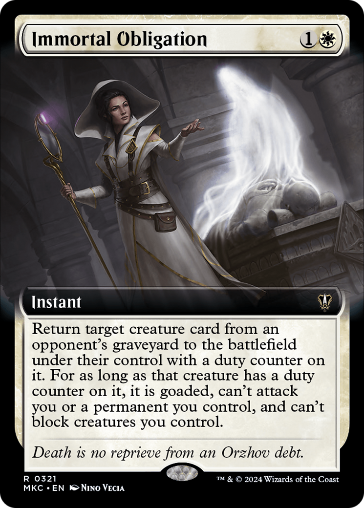 Immortal Obligation (Extended Art) [Murders at Karlov Manor Commander] | Eastridge Sports Cards & Games