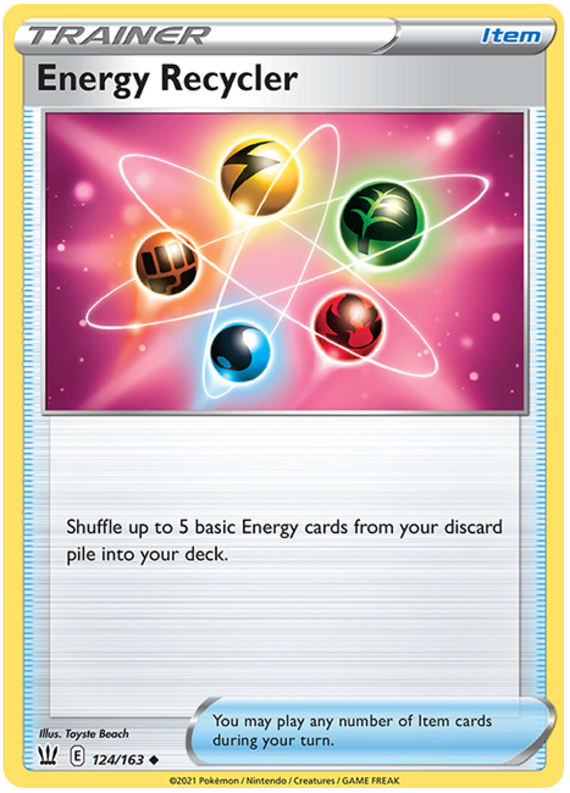 Energy Recycler (124/163) [Sword & Shield: Battle Styles] | Eastridge Sports Cards & Games