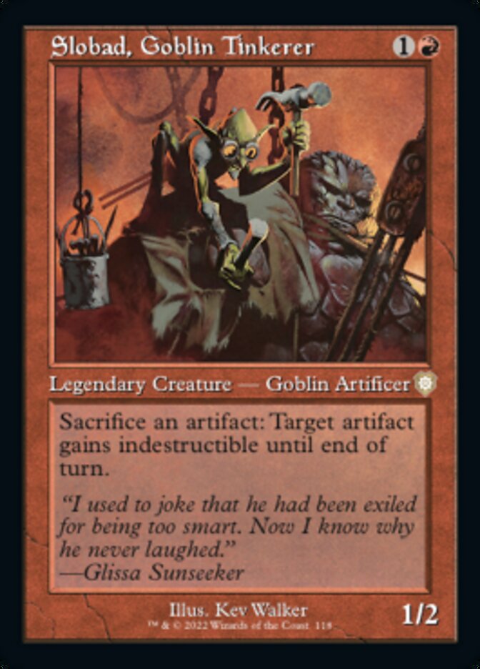 Slobad, Goblin Tinkerer (Retro) [The Brothers' War Commander] | Eastridge Sports Cards & Games