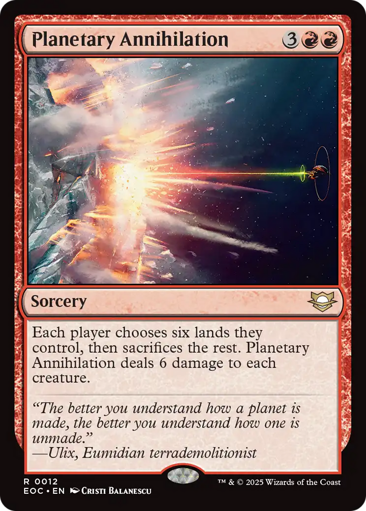 Planetary Annihilation [Edge of Eternities Commander] | Eastridge Sports Cards & Games