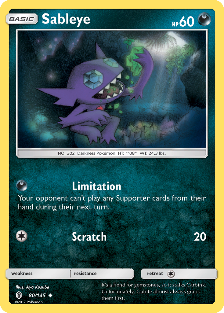Sableye (80/145) [Sun & Moon: Guardians Rising] | Eastridge Sports Cards & Games