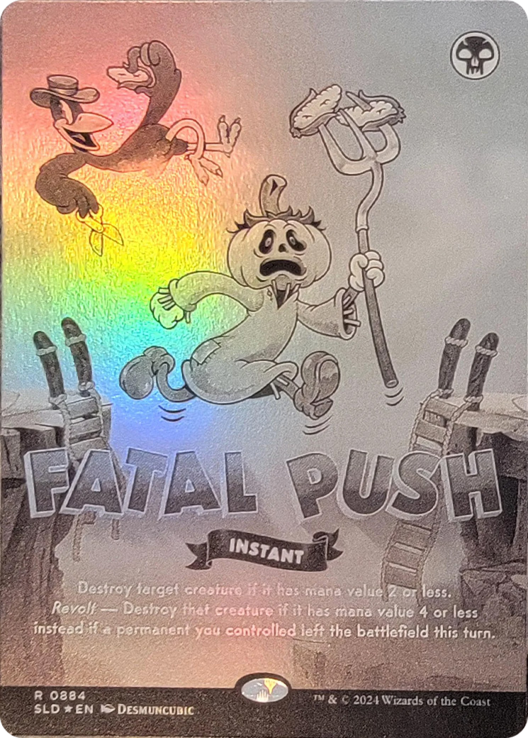 Fatal Push (0884) (Black & White Foil) [Secret Lair Drop Series] | Eastridge Sports Cards & Games