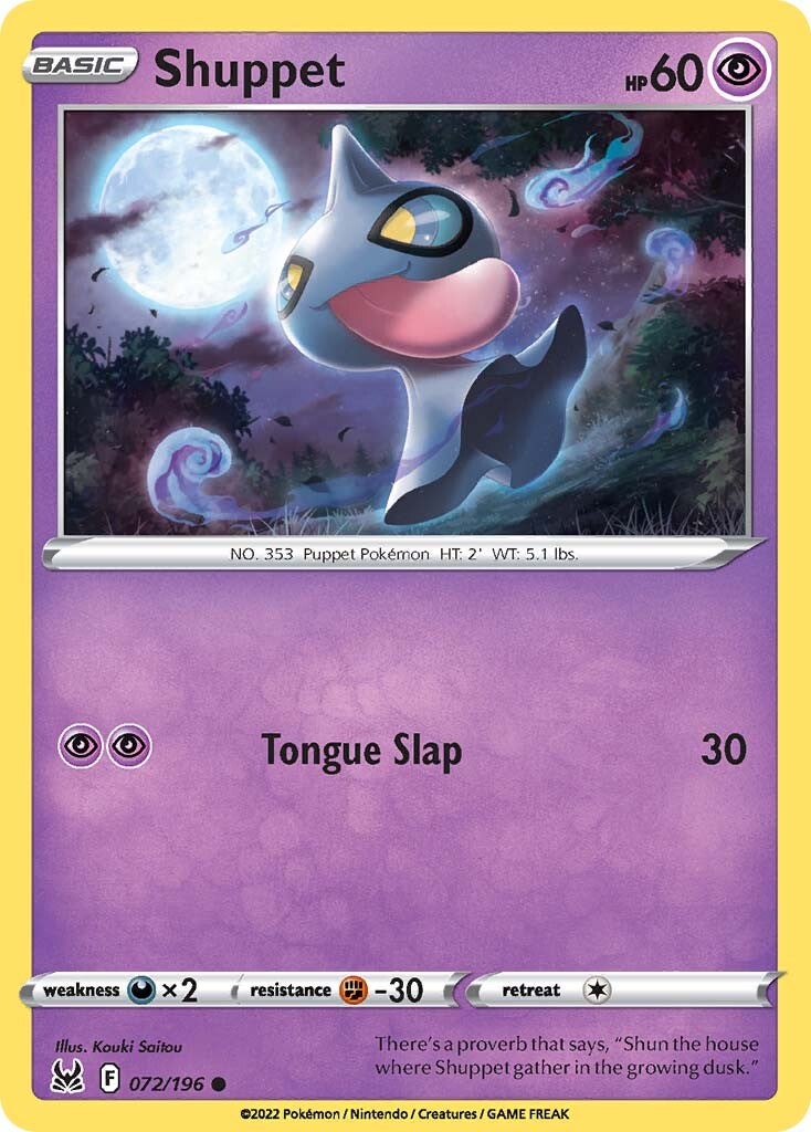 Shuppet (072/196) [Sword & Shield: Lost Origin] | Eastridge Sports Cards & Games