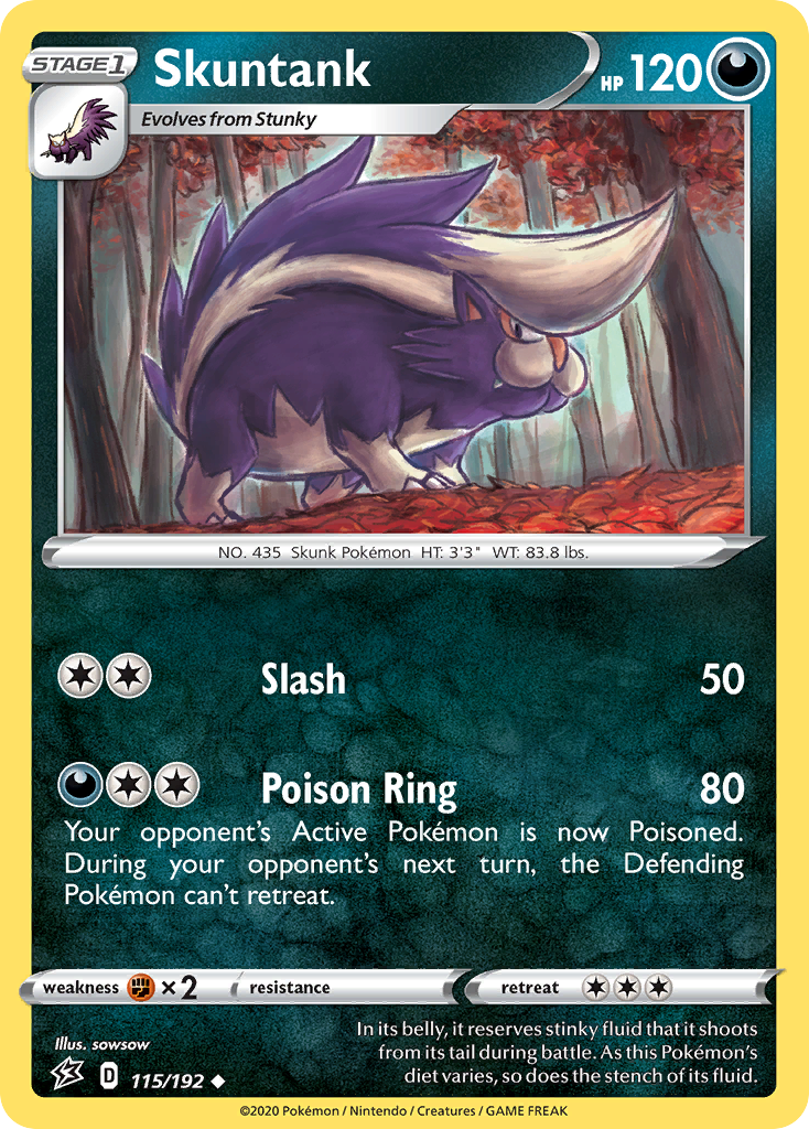 Skuntank (115/192) [Sword & Shield: Rebel Clash] | Eastridge Sports Cards & Games