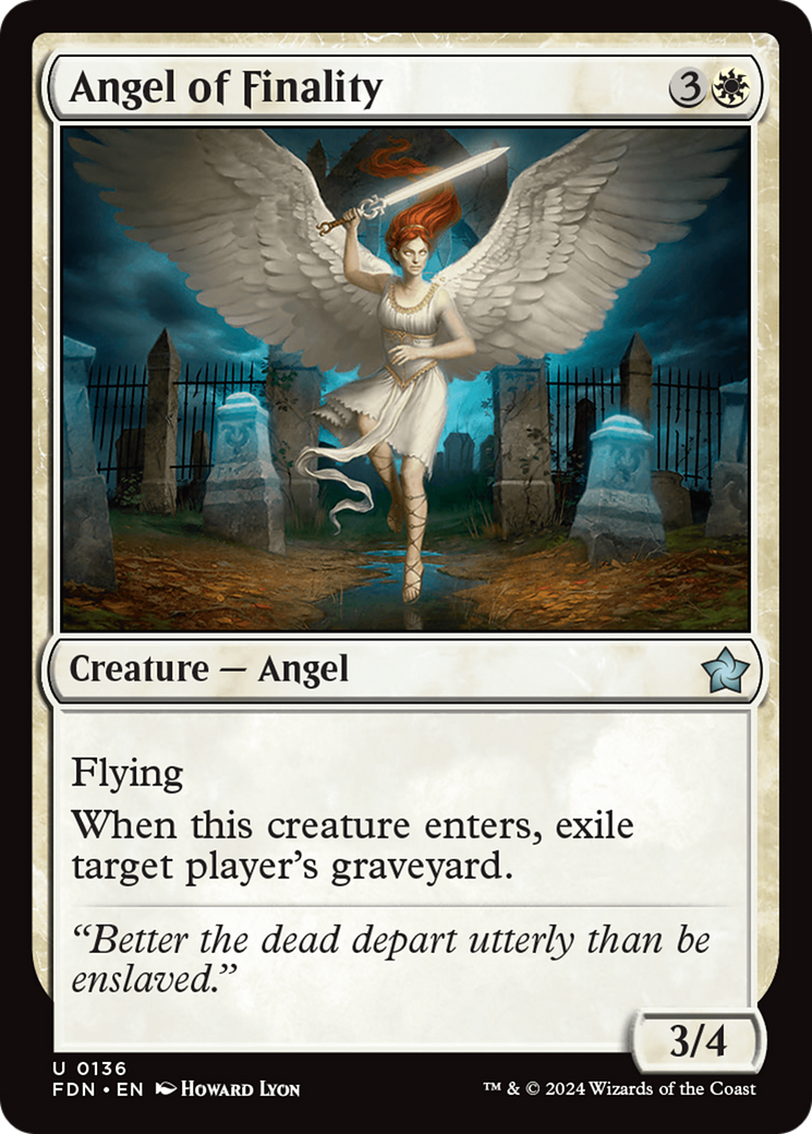 Angel of Finality [Foundations] | Eastridge Sports Cards & Games