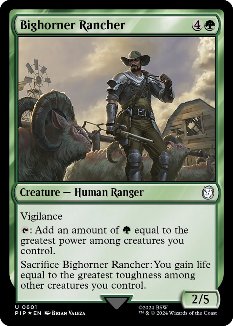 Bighorner Rancher (Surge Foil) [Fallout] | Eastridge Sports Cards & Games