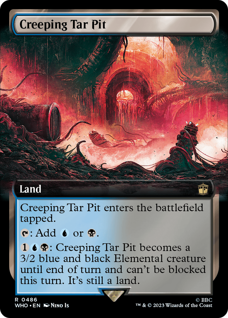 Creeping Tar Pit (Extended Art) [Doctor Who] | Eastridge Sports Cards & Games