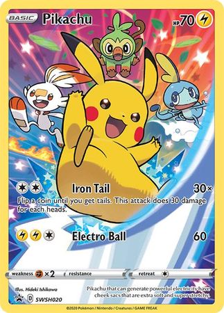 Pikachu (SWSH020) [Sword & Shield: Black Star Promos] | Eastridge Sports Cards & Games