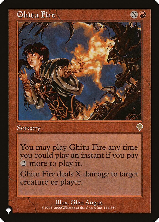 Ghitu Fire [The List] | Eastridge Sports Cards & Games