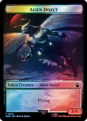 Alien Angel // Alien Insect Double-Sided Token (Surge Foil) [Doctor Who Tokens] | Eastridge Sports Cards & Games