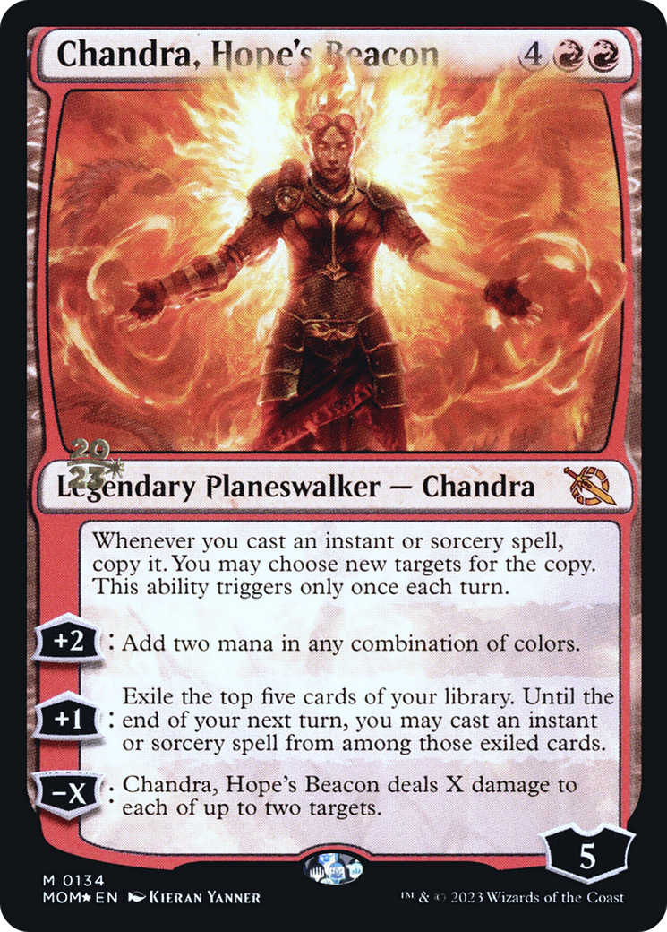 Chandra, Hope's Beacon [March of the Machine Prerelease Promos] | Eastridge Sports Cards & Games