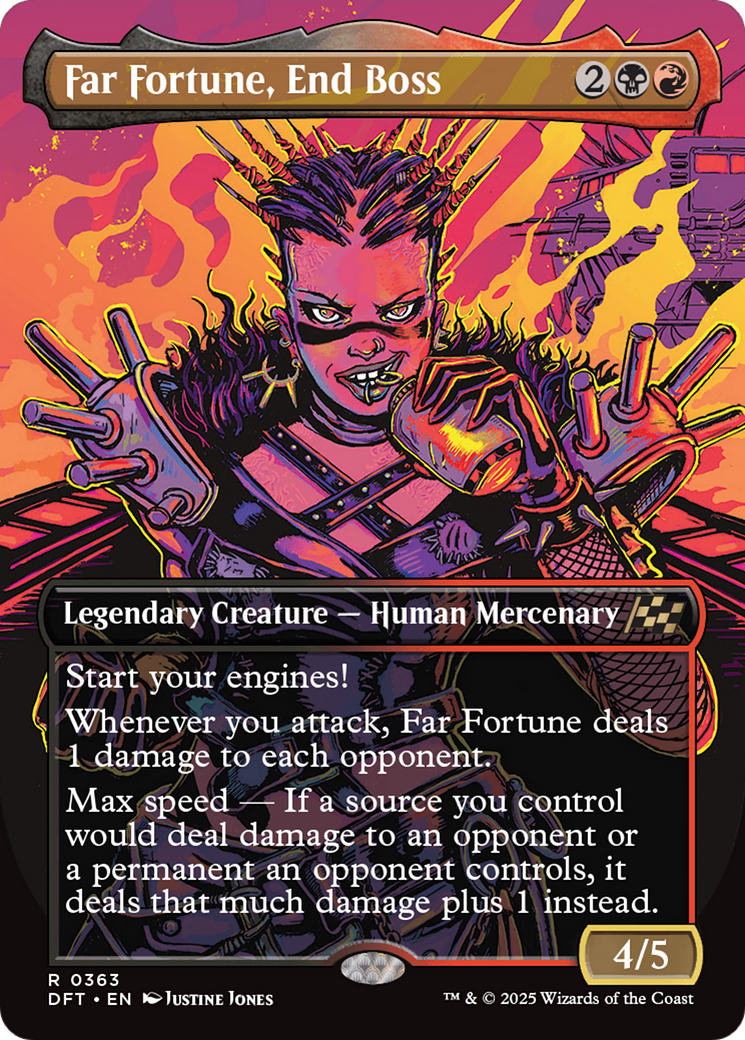 Far fortune, End Boss (Borderless) [Aetherdrift] | Eastridge Sports Cards & Games