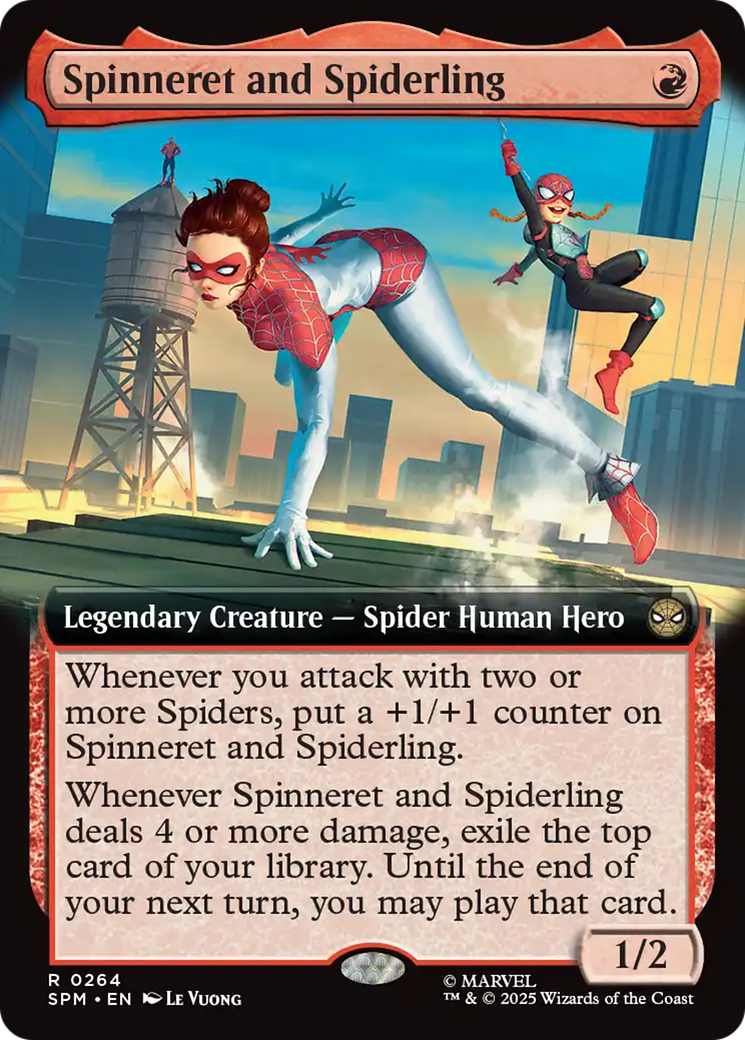 Spinneret and Spiderling (Extended Art) [Marvel's Spider-Man] | Eastridge Sports Cards & Games