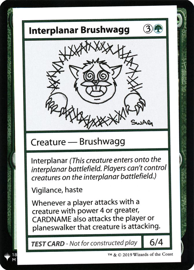 Interplanar Brushwagg [Mystery Booster Playtest Cards] | Eastridge Sports Cards & Games