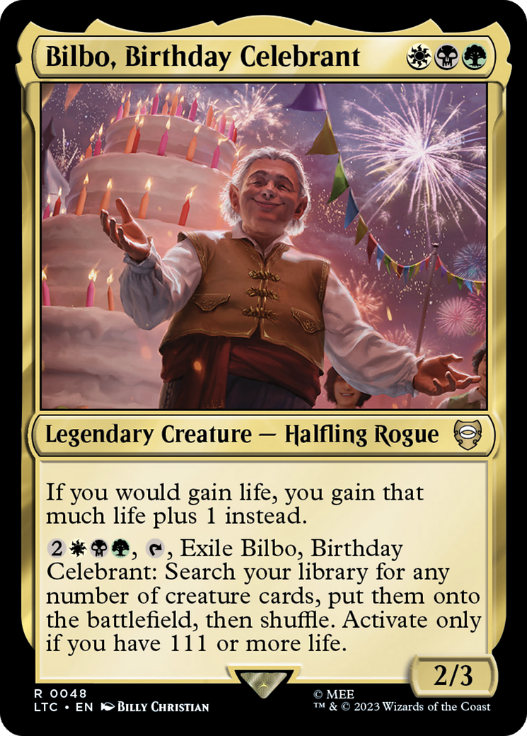 Bilbo, Birthday Celebrant [The Lord of the Rings: Tales of Middle-Earth Commander] | Eastridge Sports Cards & Games