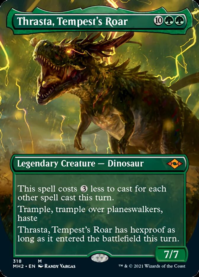Thrasta, Tempest's Roar (Borderless Alternate Art) [Modern Horizons 2] | Eastridge Sports Cards & Games