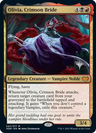 Olivia, Crimson Bride (Promo Pack) [Innistrad: Crimson Vow Promos] | Eastridge Sports Cards & Games