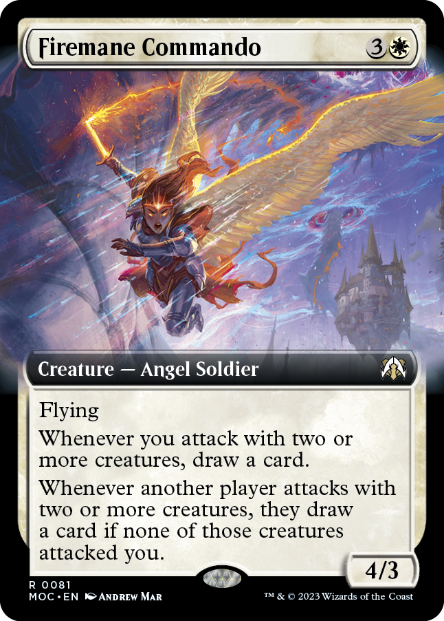 Firemane Commando (Extended Art) [March of the Machine Commander] | Eastridge Sports Cards & Games