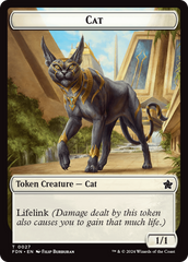 Cat (0027) // Phyrexian Goblin Double-Sided Token [Foundations Tokens] | Eastridge Sports Cards & Games