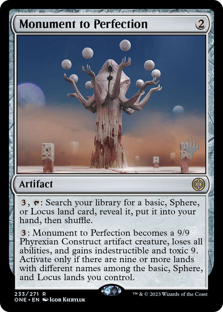 Monument to Perfection (Promo Pack) [Phyrexia: All Will Be One Promos] | Eastridge Sports Cards & Games