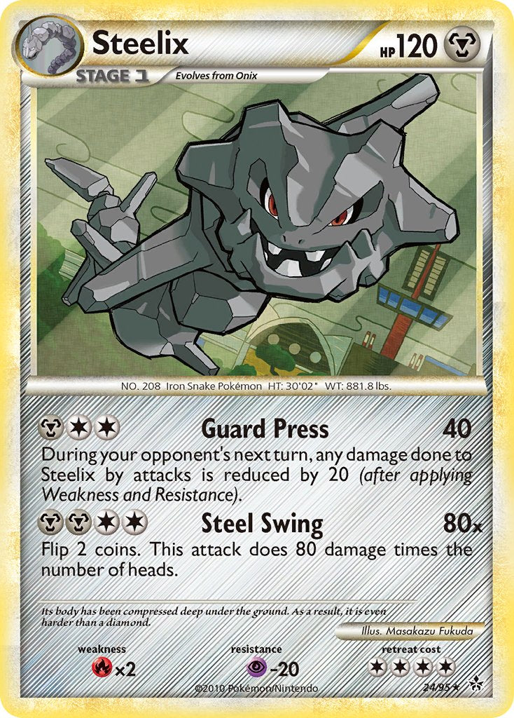 Steelix (24/95) (Theme Deck Exclusive) [HeartGold & SoulSilver: Unleashed] | Eastridge Sports Cards & Games