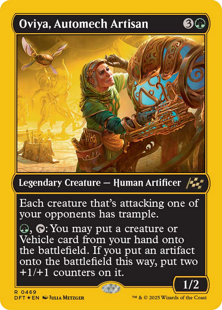 Oviya, Automech Artisan (First-Place Foil) [Aetherdrift] | Eastridge Sports Cards & Games