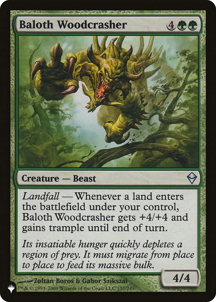 Baloth Woodcrasher [The List] | Eastridge Sports Cards & Games