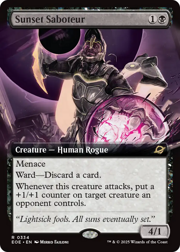 Sunset Saboteur (Extended Art) [Edge of Eternities] | Eastridge Sports Cards & Games