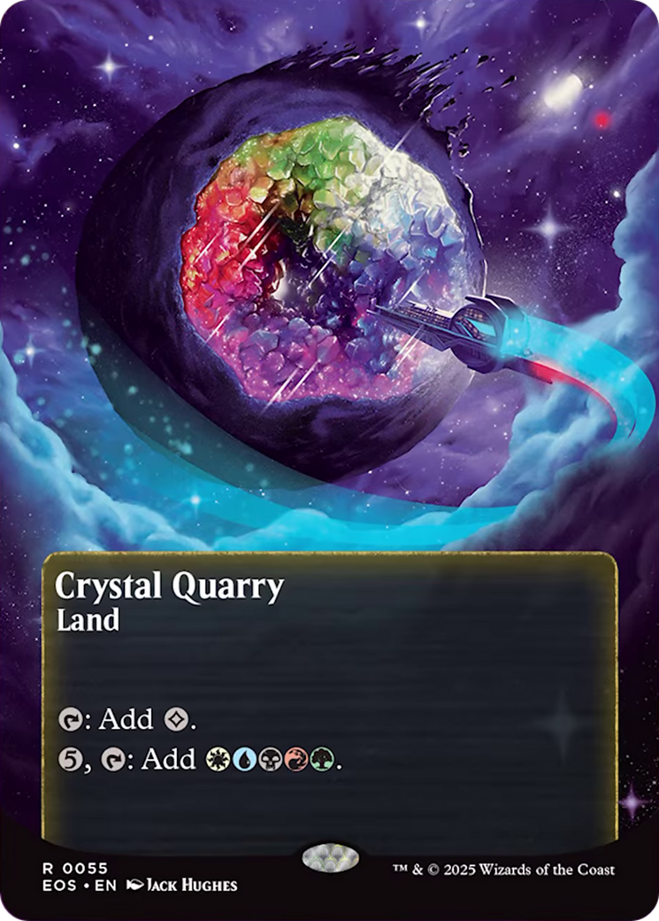Crystal Quarry (0055) (Borderless) [Edge of Eternities: Stellar Sights] | Eastridge Sports Cards & Games