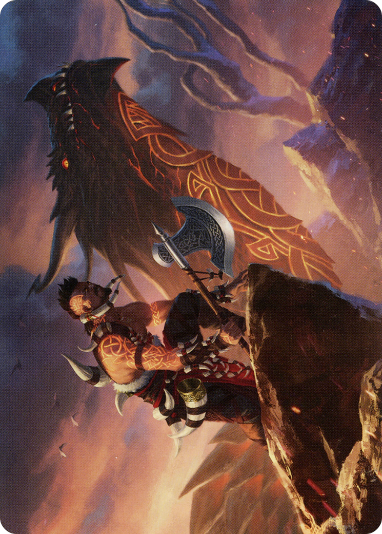 Dragonkin Berserker Art Card [Kaldheim: Art Series]