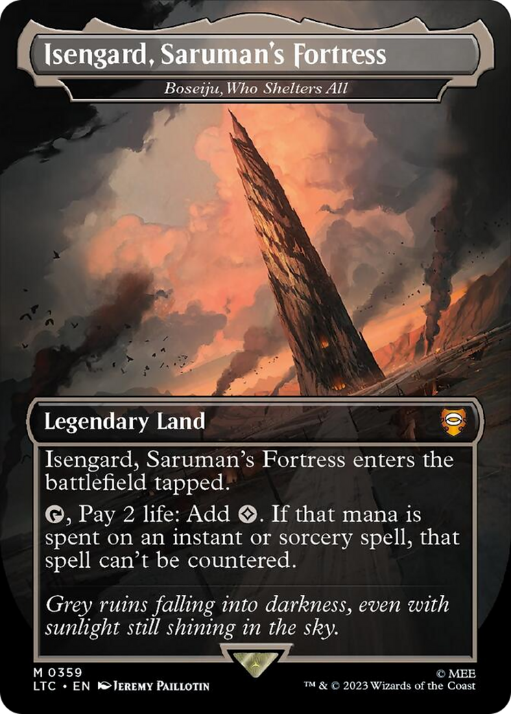 Isengard, Saruman's Fortress - Boseiju, Who Shelters All [The Lord of the Rings: Tales of Middle-Earth Commander] | Eastridge Sports Cards & Games