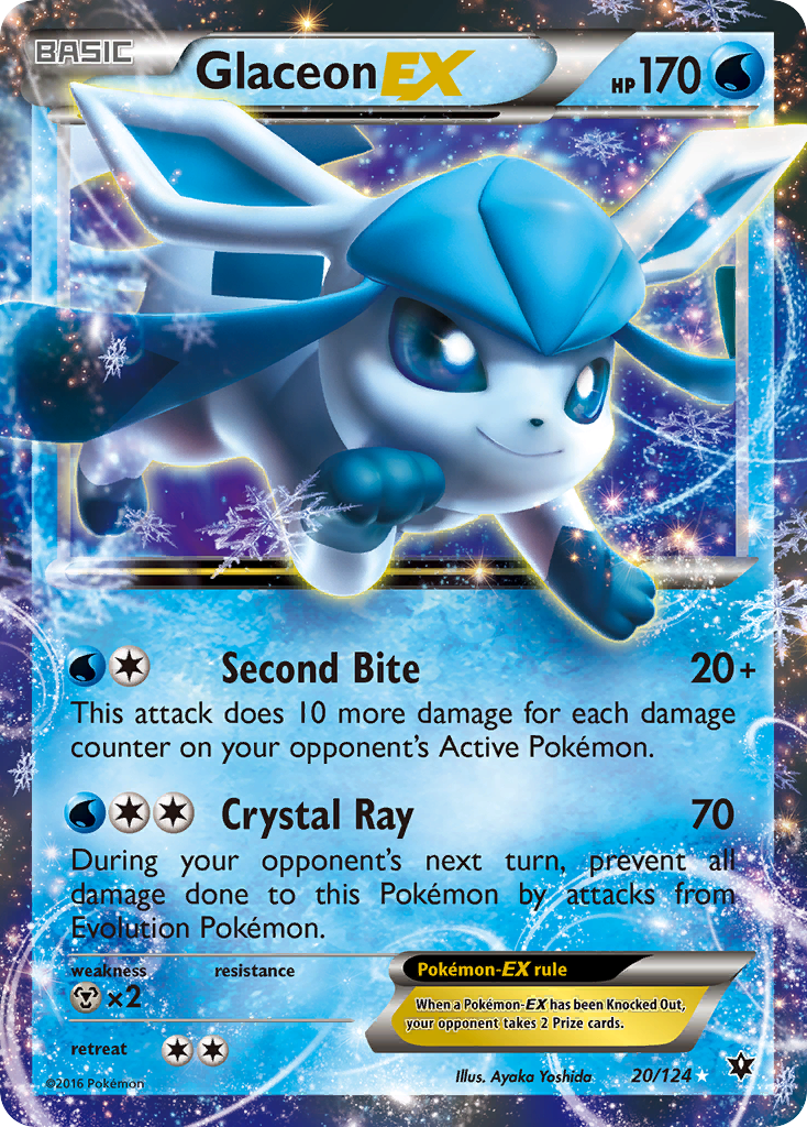Glaceon EX (20/124) [XY: Fates Collide] | Eastridge Sports Cards & Games