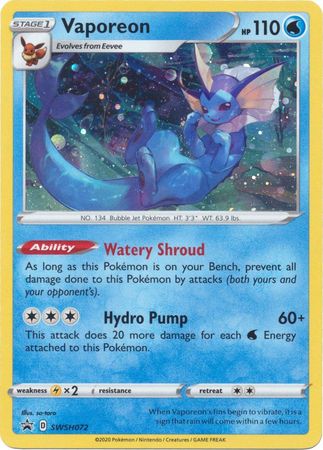 Vaporeon (SWSH072) [Sword & Shield: Black Star Promos] | Eastridge Sports Cards & Games